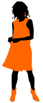 オレンジの服