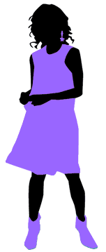 紫の服