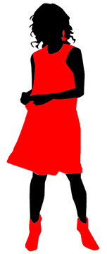 赤の服