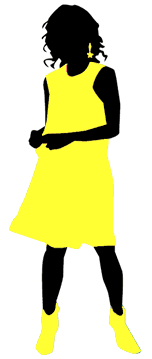 黄色の服